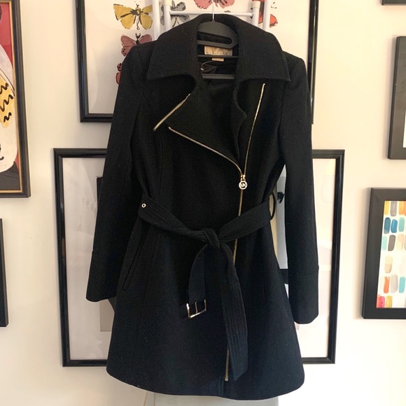 MICHAEL Michael Kors Jackets & Blazers - Black Michael Kors Wool Trench | XS
